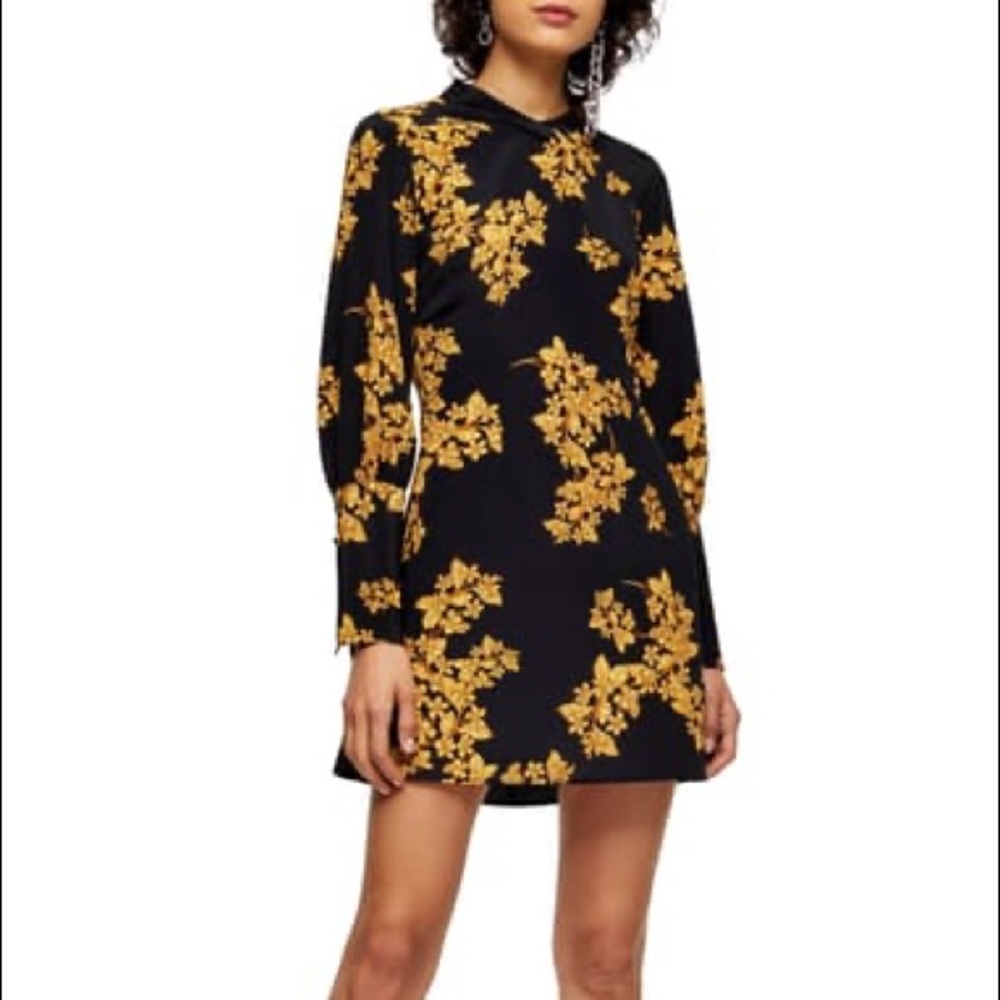 Topshop Floral Print long sleeve
